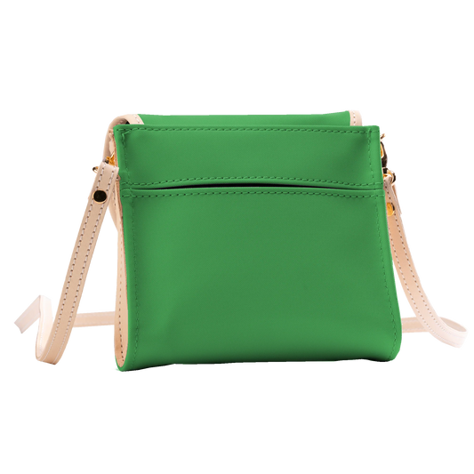 Kelly Green Coated Canvas Lillie