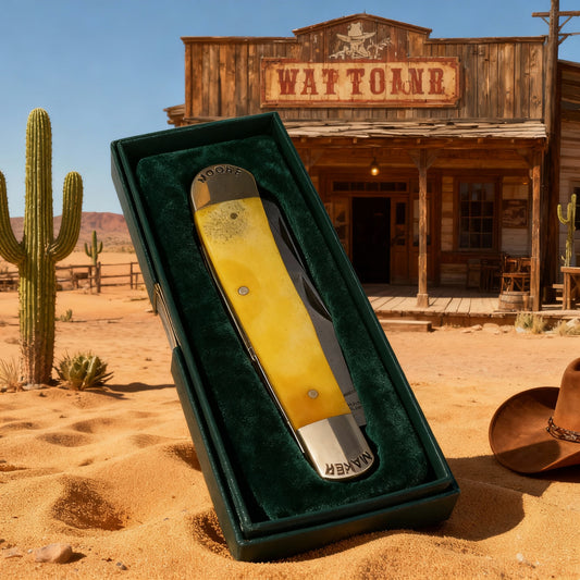 4 1/8″ BURNT YELLOW BONE TRAPPER