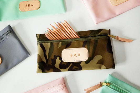 Classic Camo Coated Canvas Large Pouch