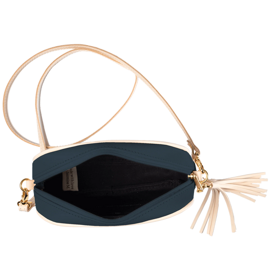 Navy Coated Canvas Coated Canvas Lola