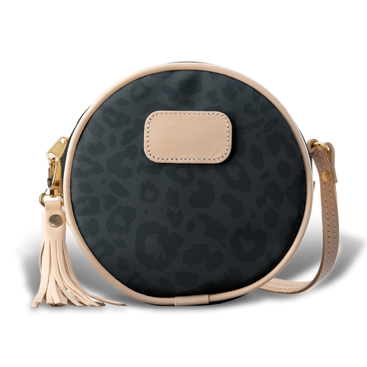 Dark Leopard Coated Canvas Luna