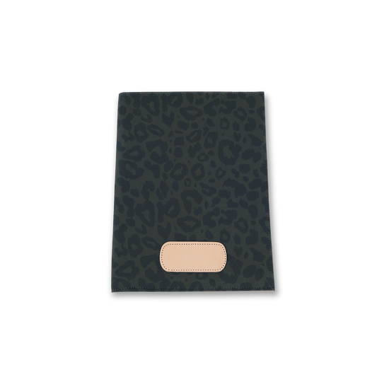 Dark Leopard Coated Canvas Executive Folder