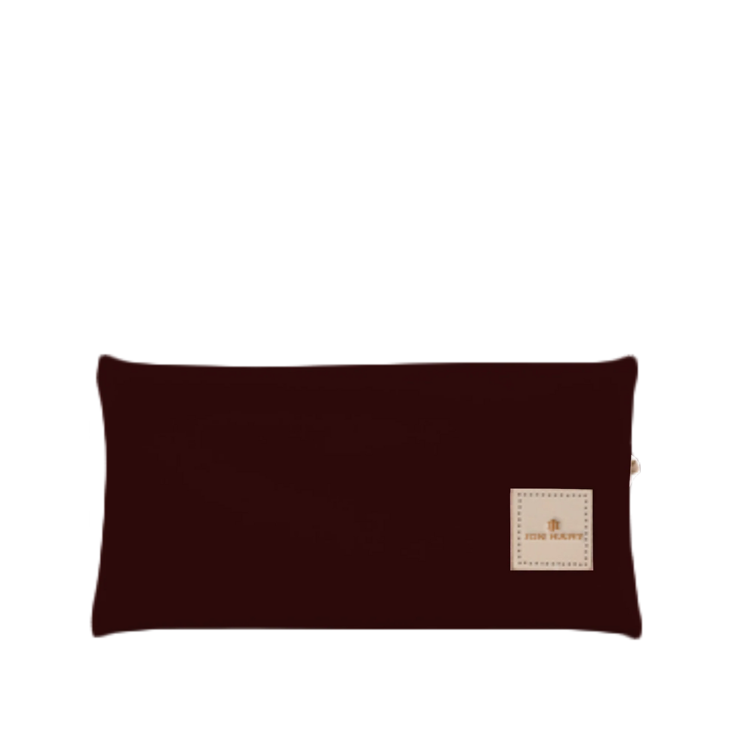 Burgundy Coated Canvas Large Pouch