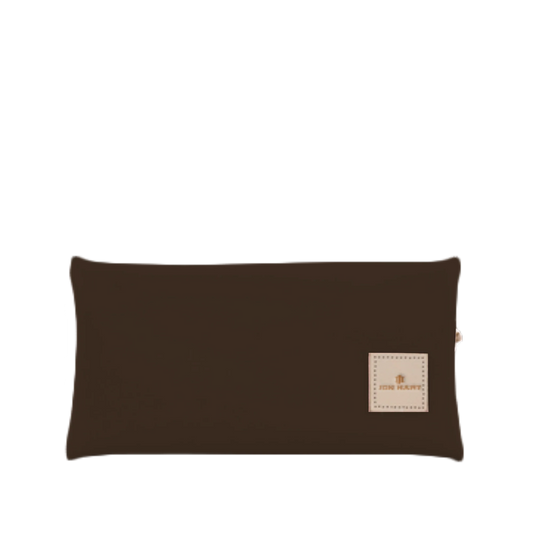 Espresso Coated Canvas Large Pouch
