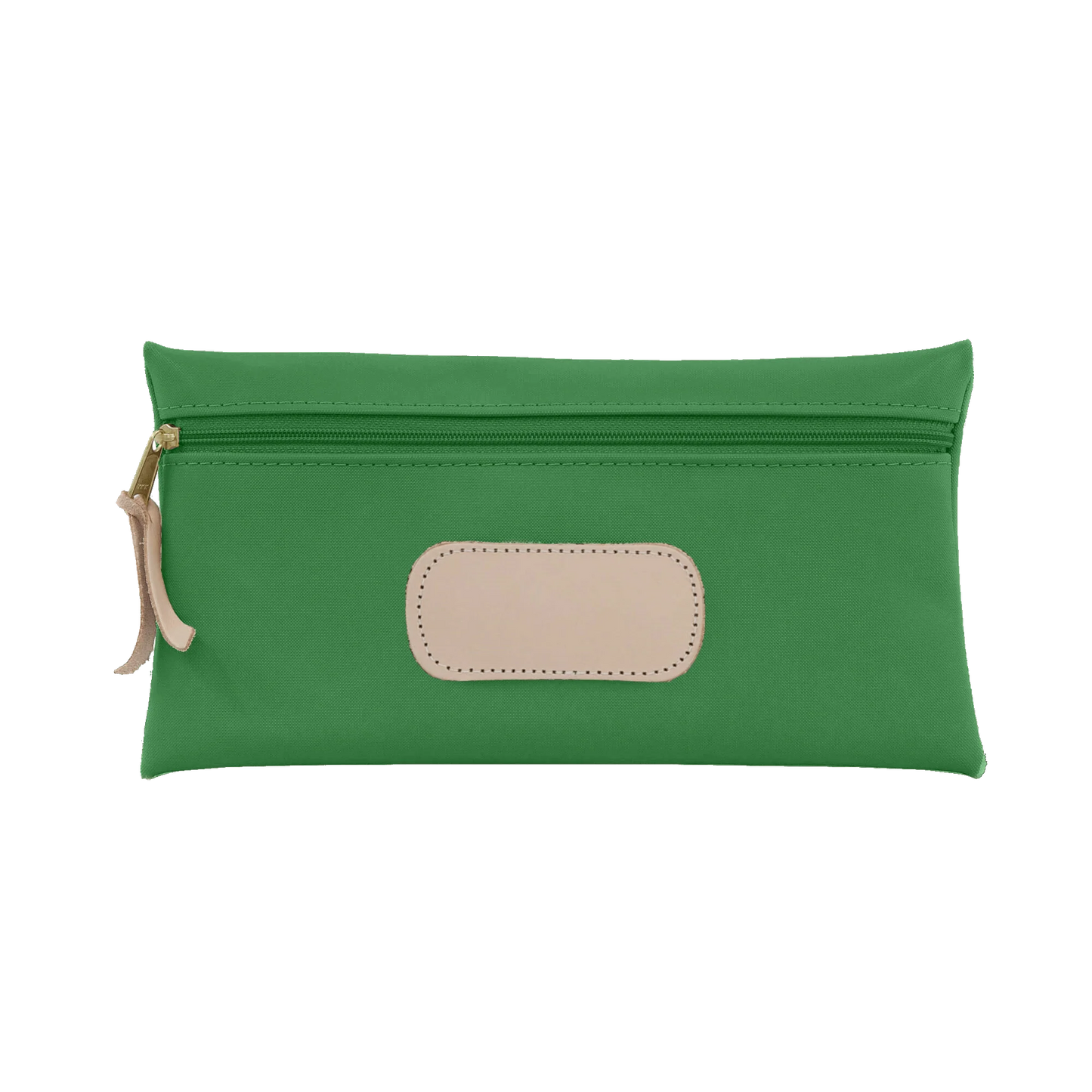 Kelly Green Coated Canvas Large Pouch