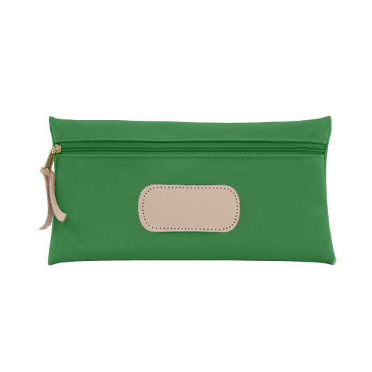 Kelly Green Coated Canvas Large Pouch