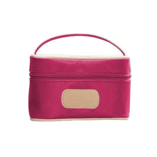 Berry Coated Canvas - Mini Makeup Case