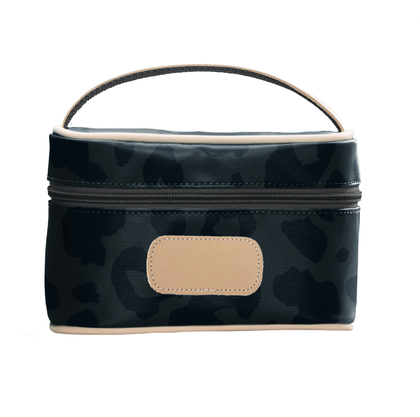Dark Leopard Coated Canvas - Mini Makeup Case