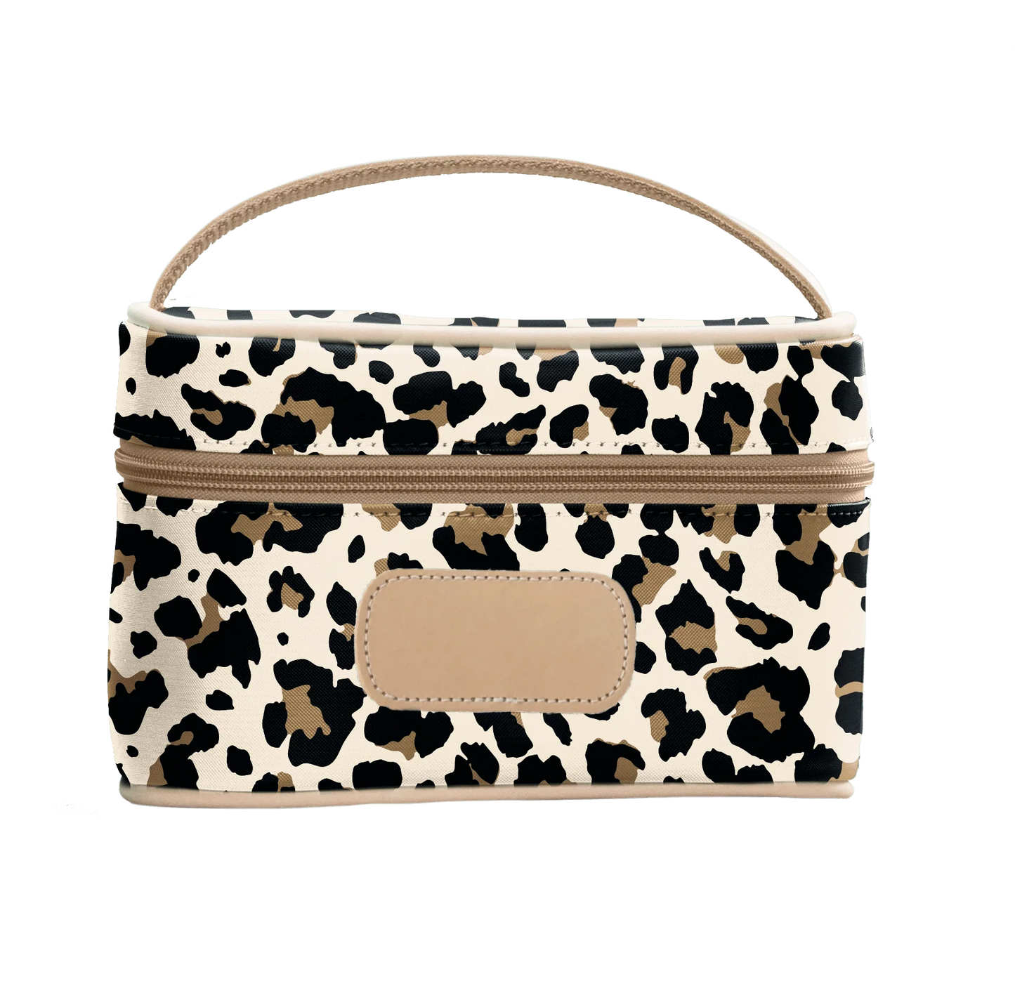 Leopard Coated Canvas - Mini Makeup Case