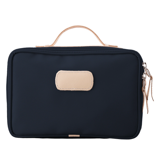 Navy Coated Canvas Large Travel Kit