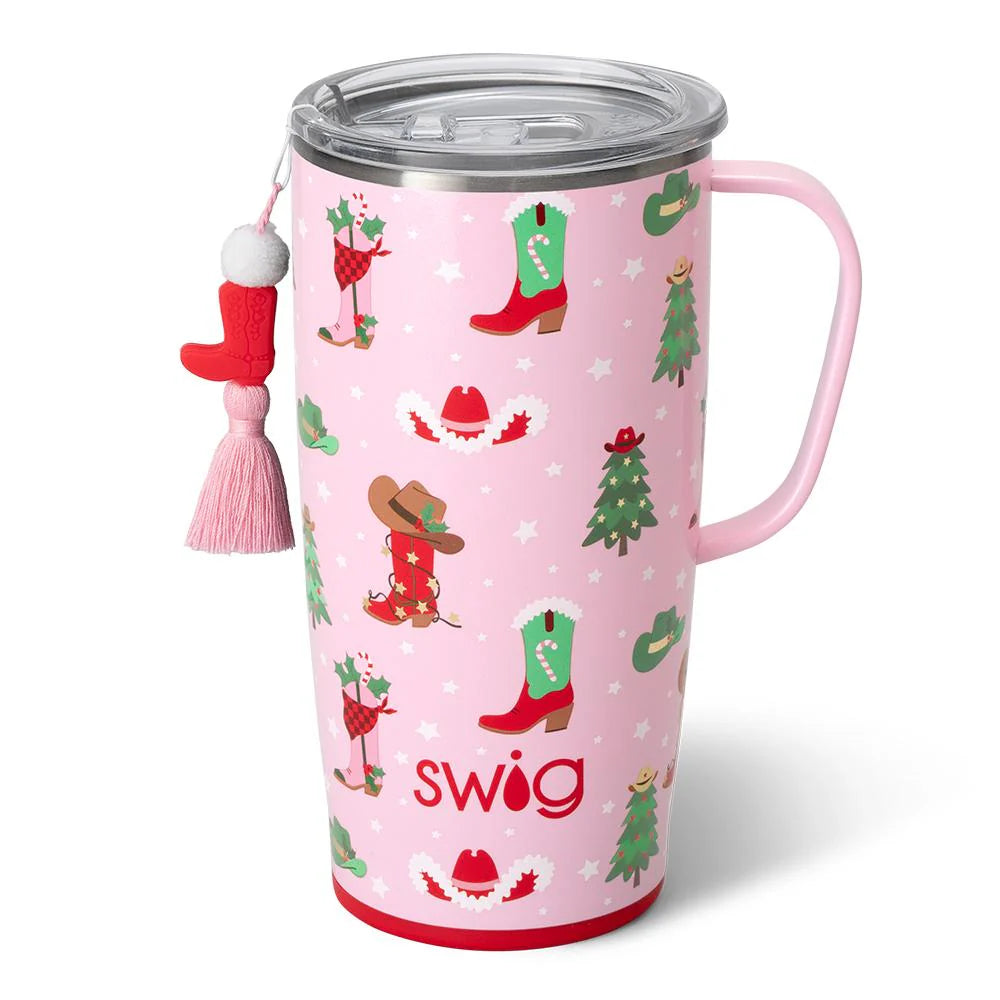 HOWDY HOLIDAYS TRAVEL MUG 22OZ