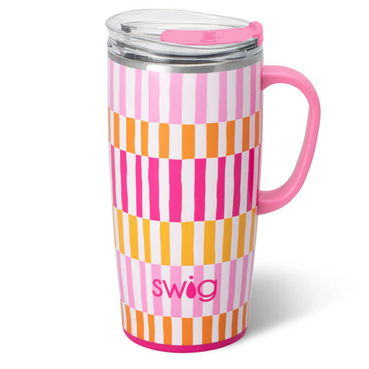 SHERBET STRIPE Travel Mug 22oz