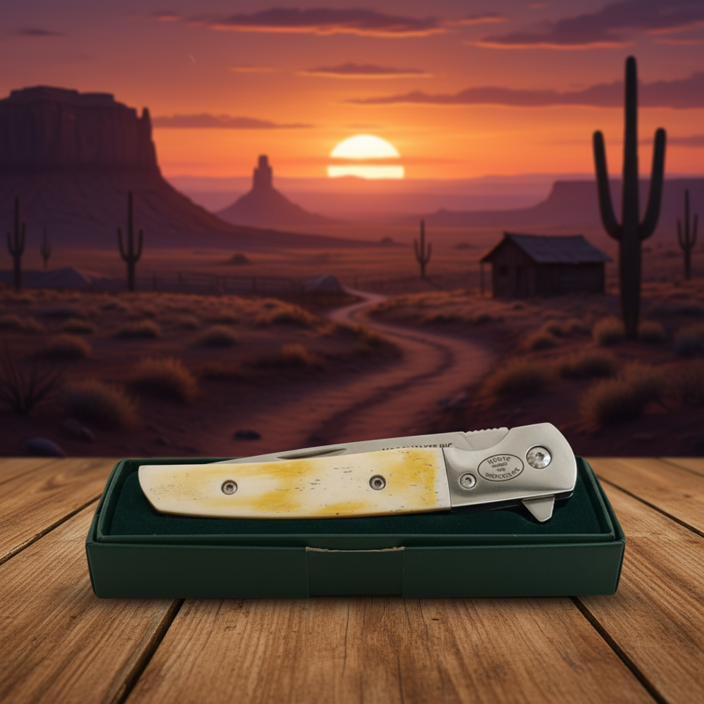 Moore Maker Bone Handle Lockback Knife – Western Heritage Edition