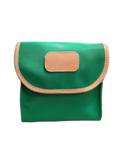 Kelly Green Coated Canvas Lillie