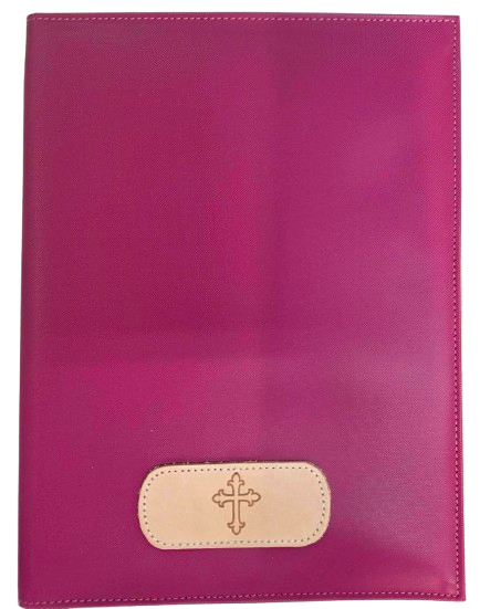 Berry Coated Canvas Executive Folder