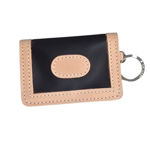 Black Coated Canvas ID Wallet