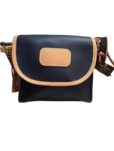 Navy Coated Canvas Lillie