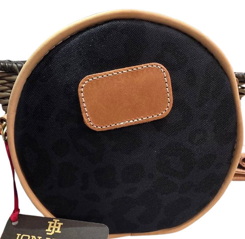 Dark Leopard Coated Canvas Luna