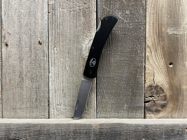 BLACK ALUMINUM ANODIZED LOCKBACK CLIP KNIFE - 4-1/2"