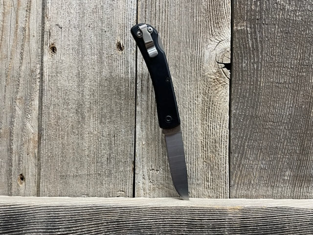 BLACK ANODIZED ALUMINUM LOCKBACK CLIP KNIFE - 3-1/2"