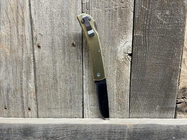 GOLD ALUMINUM ANODIZED LOCKBACK CLIP KNIFE - 4-1/2"